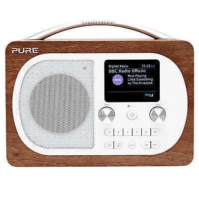 Pure Evoke H4 DAB/DAB+/FM Bluetooth Radio Walnut Pure Evoke H4 DAB/DAB+/FM Bluetooth Radio Walnut